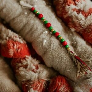 ⤵️🆕Wood Bead Garland Tassle Farmhouse